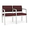 Lesro Lenox 2 Seat Tandem Seating W/ Arm, 43.5 in W 24.5 in L 32 in H LS2103 - alternate 1